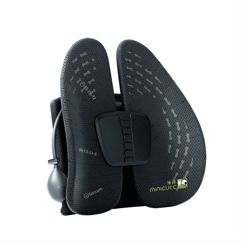 Ergonomska lumbalna jastučnica za uredsku stolicu, ABS materijal, tiskano logotip, pogodno za dulje sjedenje