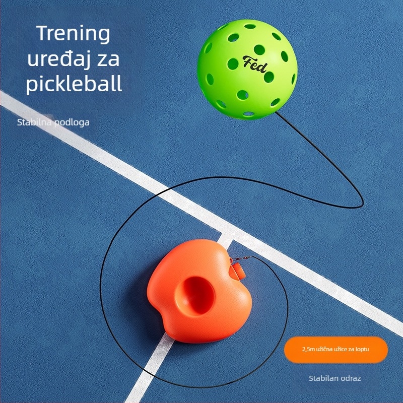 Set reketa za pickleball za početnike – vanjski trening za djecu, Fiberglass, 200 g, Feltun