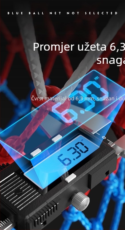 Ojačana mreža za koš s okvirom za ploču, profesionalna upotreba, težina 0.8 kg