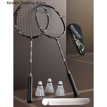 Badminton reketa – Kewen, okvir od karbonskih vlakana, težina 75–79 g, debljina ručke G-3, srednja tvrdoća