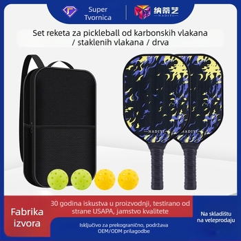 Set pickleball palica od fiberglasa, 220 g, Napyi, pakiranje po potrebi