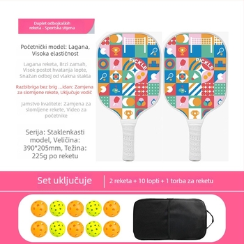 Set pickleball reketa od stakloplastike s honeycomb jezgrom, marka Ugin, težina 500 g