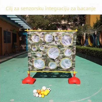 Disk za bacanje vrećica s mrežastim materijalom — igra za predškolce za senzornu integraciju, vanjsku tjelesnu aktivnost (4–6 godina)