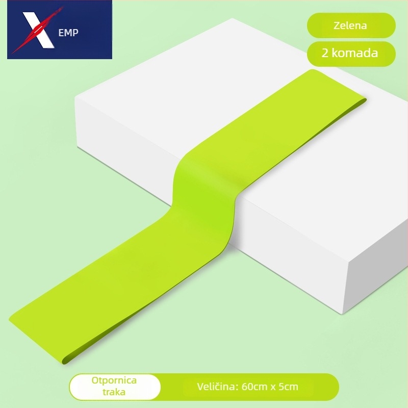 Shanpu A1V50 Elastična traka otpora za produženje nogu, vježbe ramena i leđa, vježbe prsnog koša i bokova, joga traka