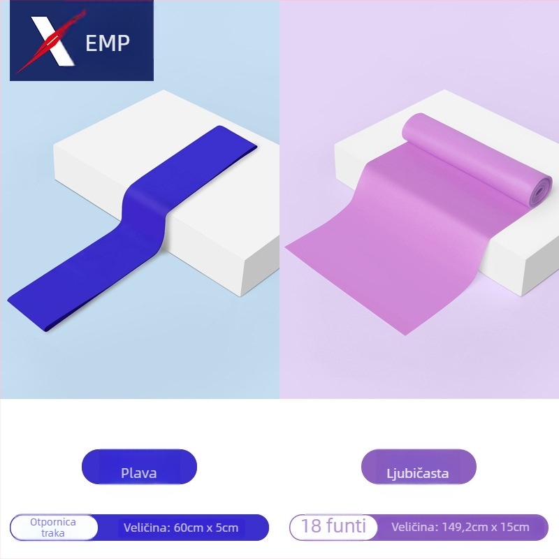 Shanpu A1V50 Elastična traka otpora za produženje nogu, vježbe ramena i leđa, vježbe prsnog koša i bokova, joga traka