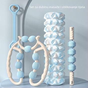 Pjena valjak za jogu – kolona, prstenasti masažer za mišiće listova, marka Unique, materijal PP, uvoz: Ne