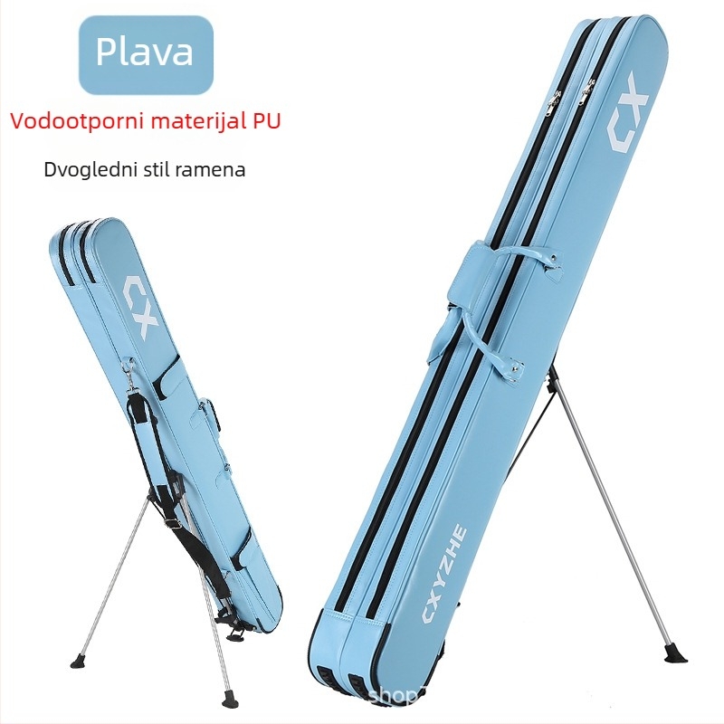 Torba za ribolovni štap, tvrdi kućište, velik kapacitet, PU materijal, nije vodootporna