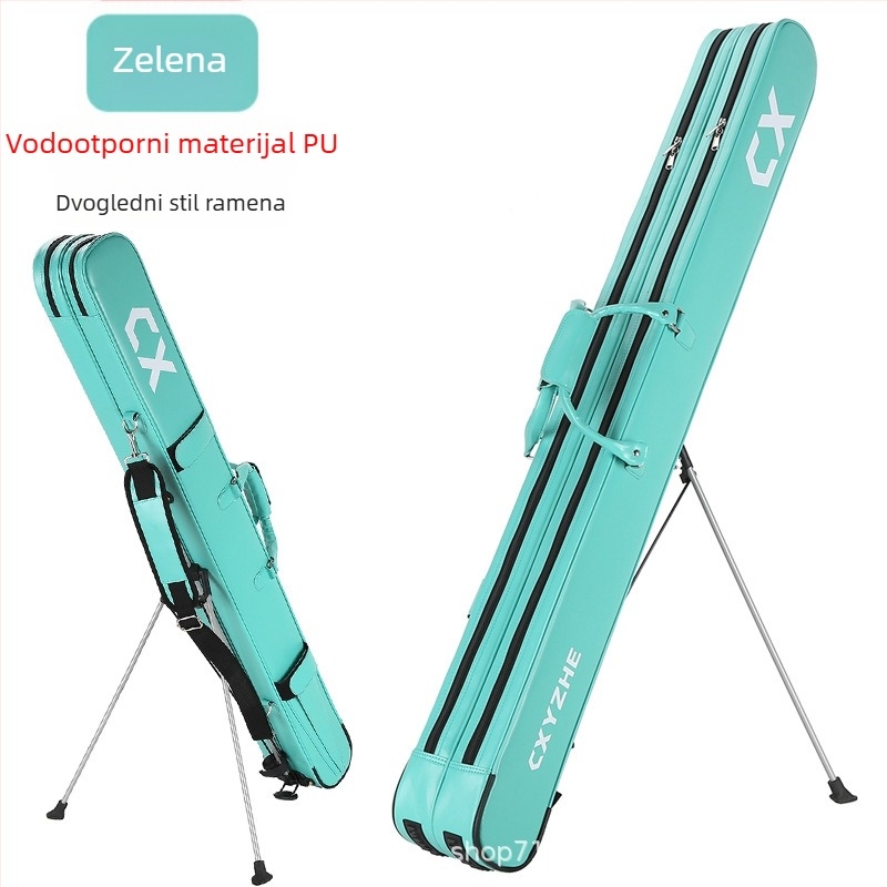 Torba za ribolovni štap, tvrdi kućište, velik kapacitet, PU materijal, nije vodootporna
