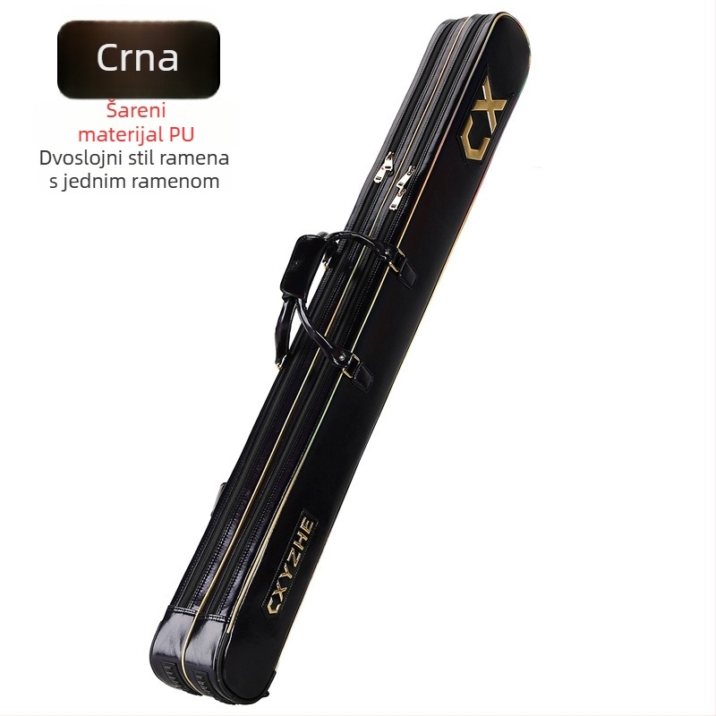 Torba za ribolovni štap, tvrdi kućište, velik kapacitet, PU materijal, nije vodootporna