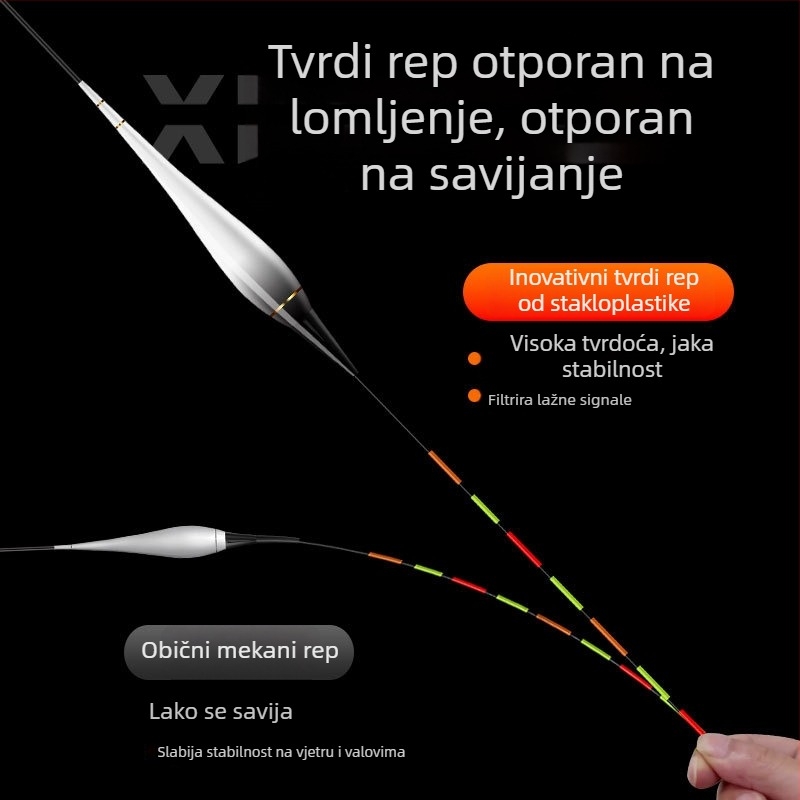 LED svjetleći plovak za ribolov s mogućnošću promjene boje, dan/noć