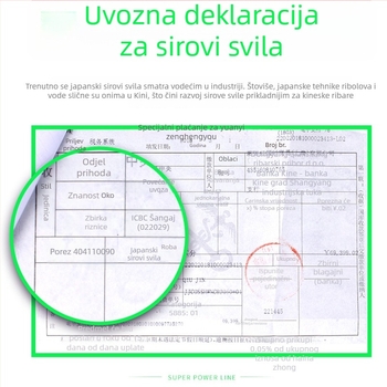 Pletene PE ribolovna linija, glavna linija 9 vlakana, linija za mamce 8 vlakana, izuzetno jaka napetost