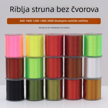 Fluorescencijska bezzvorna mušarska linija s promjerima 60D, 100D, 120D, 140D i 200D
