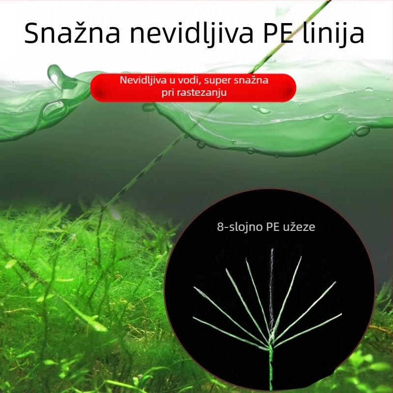 Set linija za plutački ribolov - PE linija, podlinija