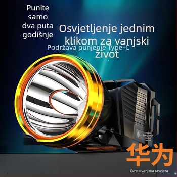 Čelna lampica 985 – baterija 18650, vodootporna, domet 1000 m, trajanje osvjetljenja 24 h