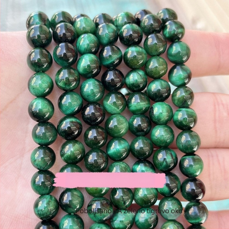 Prirodne perle od tigrovog oka, okrugle perle za DIY nakit, poluproizvodi