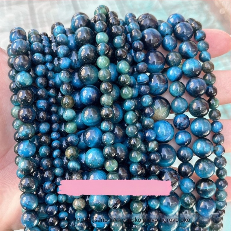 Prirodne perle od tigrovog oka, okrugle perle za DIY nakit, poluproizvodi