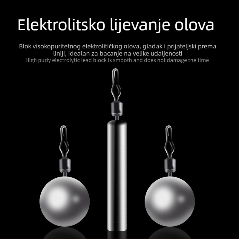 Set za jigging ribolov: jig linija, olovno uteg, udica, Texas rig linija