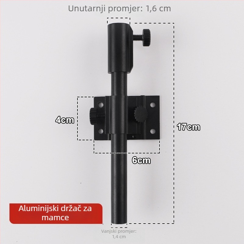 Immortal in Picture Skup dodataka za kutiju za pecanje (tri dijela) - univerzalni aluminijsko-magnijev spoj, nosač mamaca, nosač ribe, nosač kišobrana