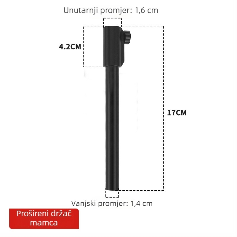 Immortal in Picture Skup dodataka za kutiju za pecanje (tri dijela) - univerzalni aluminijsko-magnijev spoj, nosač mamaca, nosač ribe, nosač kišobrana