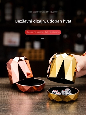 Runwei plastična čašica za kocke s bazom, zaobljeni rubovi, prilagodljivo, 100 komada u kutiji, za šah i karte