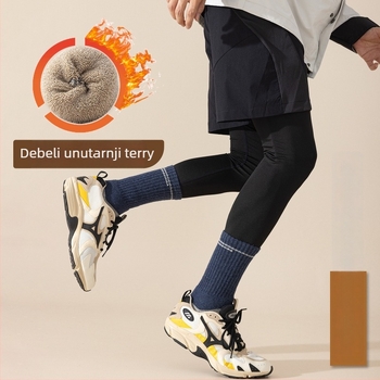 Muške Merino vunene skijaške čarape – visok tube, bezšivne konstrukcije, brzo sušenje, protiv klizanja, protiv trenja, 30–50% Merino vlakna, 96-iglа pletenja, za jesen i zimu