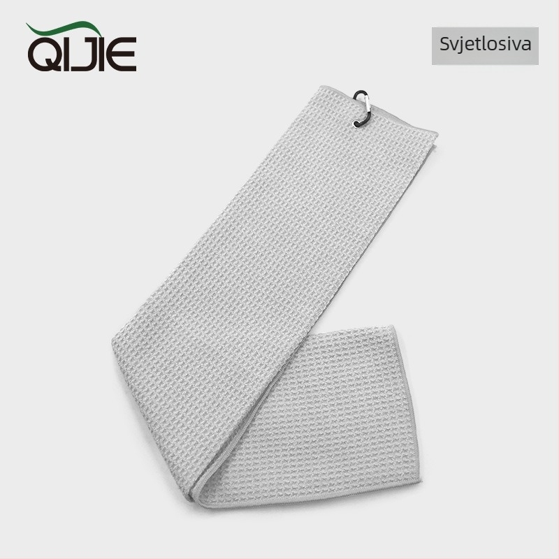 Golf ručnik od mikrovlakana s wafl uzorkom, 260 g, ravno tkanje, logotip otisnut.