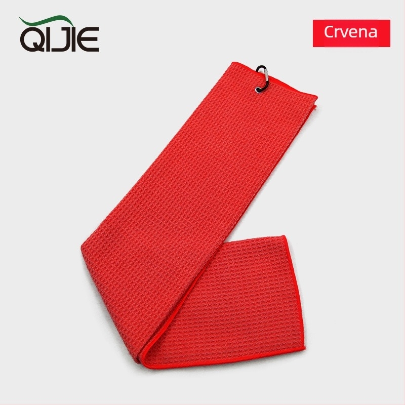 Golf ručnik od mikrovlakana s wafl uzorkom, 260 g, ravno tkanje, logotip otisnut.