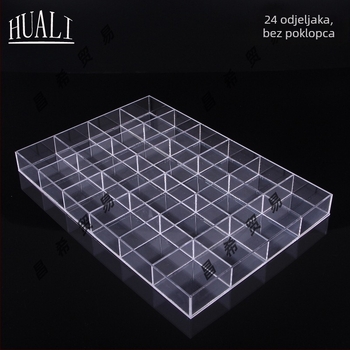 Kutija za nakit s mrežastim dijelovima, prozirna, otporna na prašinu, materijal papir, pastoralni stil