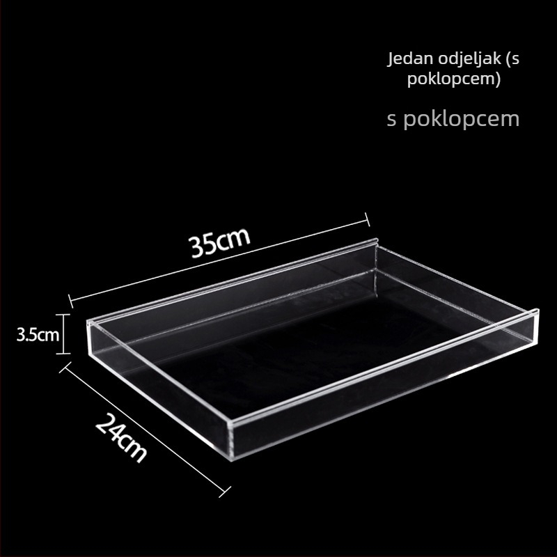 Kutija za nakit s mrežastim dijelovima, prozirna, otporna na prašinu, materijal papir, pastoralni stil