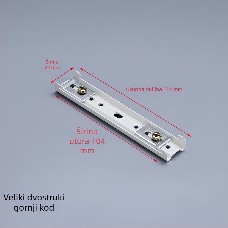 Gornji držač zavjese — višenamjenski, model Curtain top code, materijal čelik, za viseće zavjese, stil moderni minimalizam