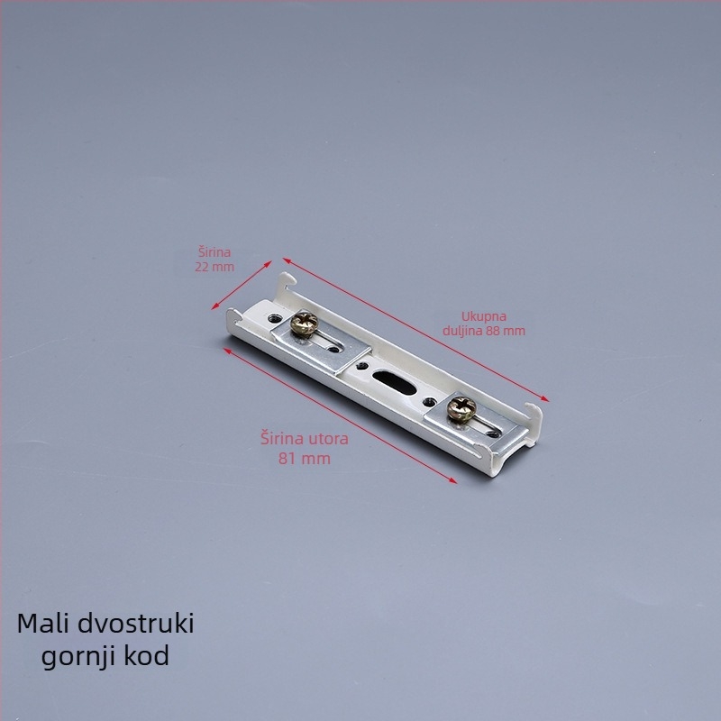 Gornji držač zavjese — višenamjenski, model Curtain top code, materijal čelik, za viseće zavjese, stil moderni minimalizam