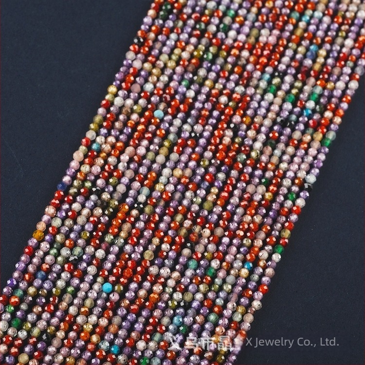 Cirkon perle, facetirane, prirodna tekstura, dodaci za nakit