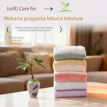 Set ručnika od koralnog flisa – 3 komada, ručnici za kupanje i lice, ravno pletenje, vlakna 32s, težina 200 g+