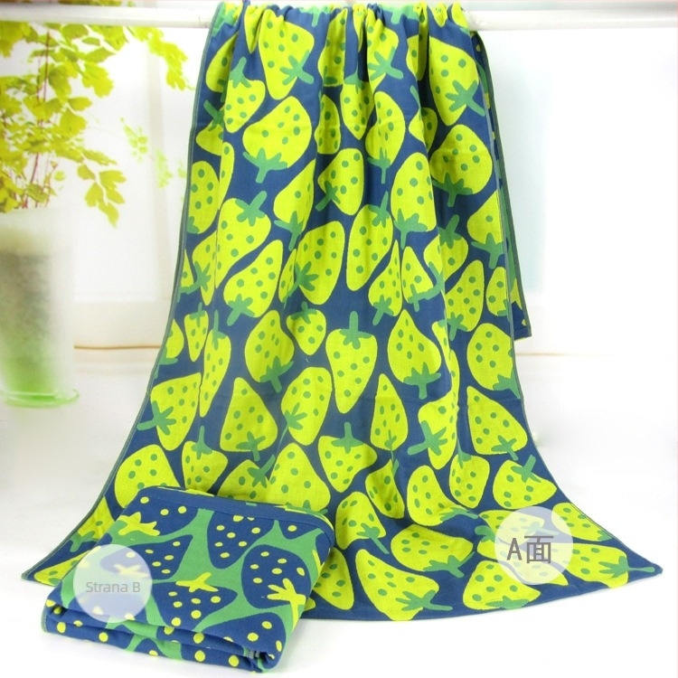 Zihao YZ ručnik za kupanje, trostruki sloj pamuk gazasti ručnik, za odrasle i djecu, 320 g, 32 niti, završna obrada Jacquard