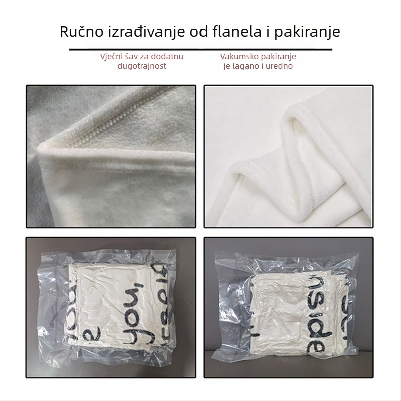 Flanel deka za dom s mogućnošću logotipa, poliester, proljeće–jesen sezona, moderni minimalistički stil