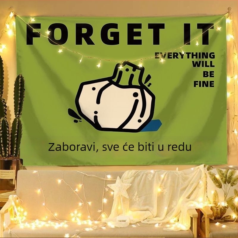 Instagram-stilu minimalistička zidna tapiserija za spavaću sobu i dnevni boravak, s blackout efektom – dekorativna pozadina zida