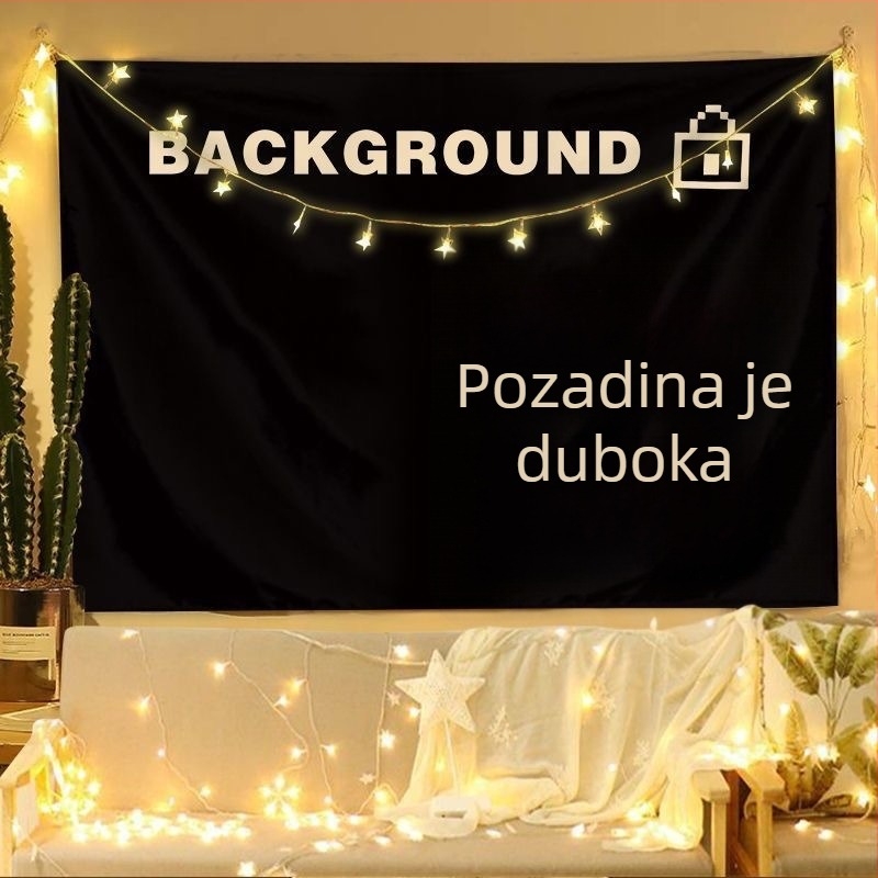 Instagram-stilu minimalistička zidna tapiserija za spavaću sobu i dnevni boravak, s blackout efektom – dekorativna pozadina zida