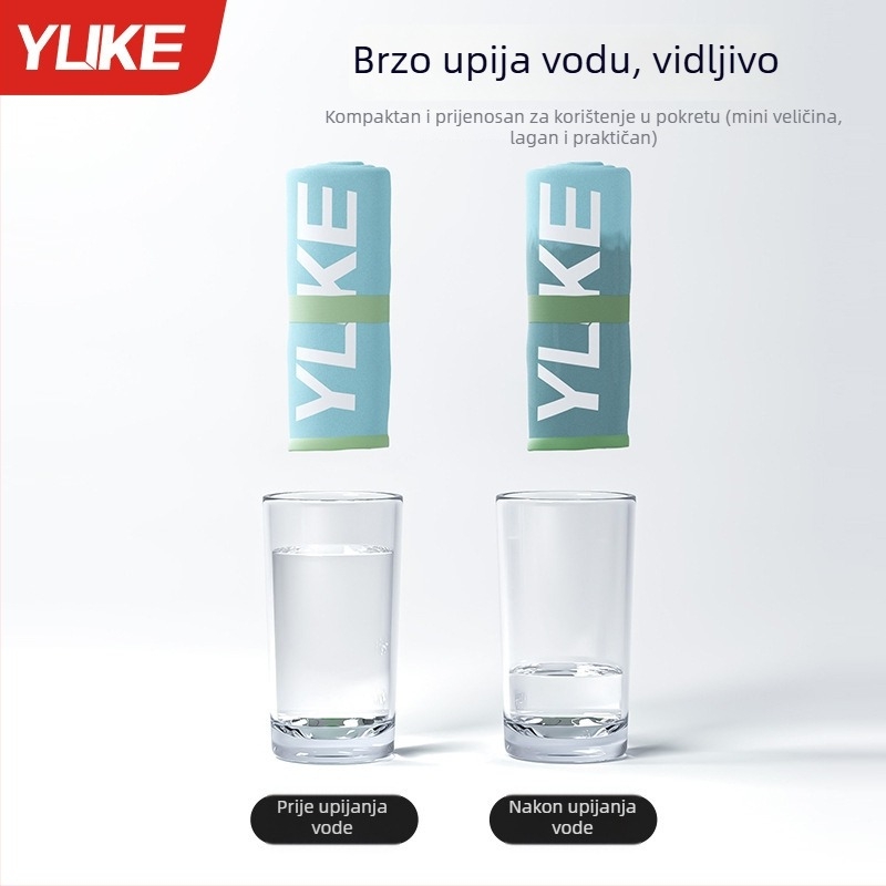 Brzo sušeći ručnik za kupanje i plažu, bez vlakana, unisex, za fitness i sport, lagan i prijenosan