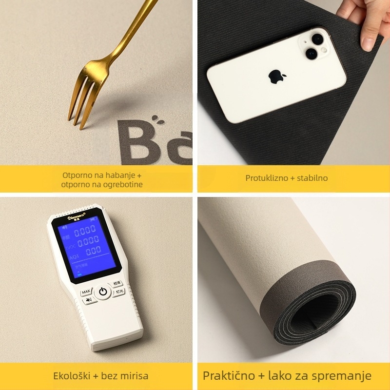Kupaonska prostirka od diatomita, minimalistički dizajn, brzo suši, protuklizna, za kućnu upotrebu