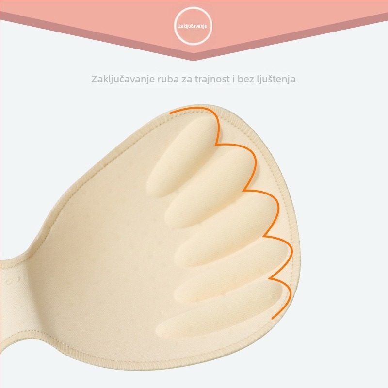 Spužvasti jednoplošni umetak grudnjaka za sport — bez šavova, debeo, prozračan, naglašava dekolte