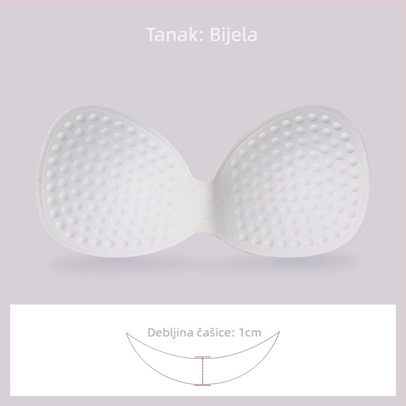 Spužvasti jednoplošni umetak grudnjaka za sport — bez šavova, debeo, prozračan, naglašava dekolte