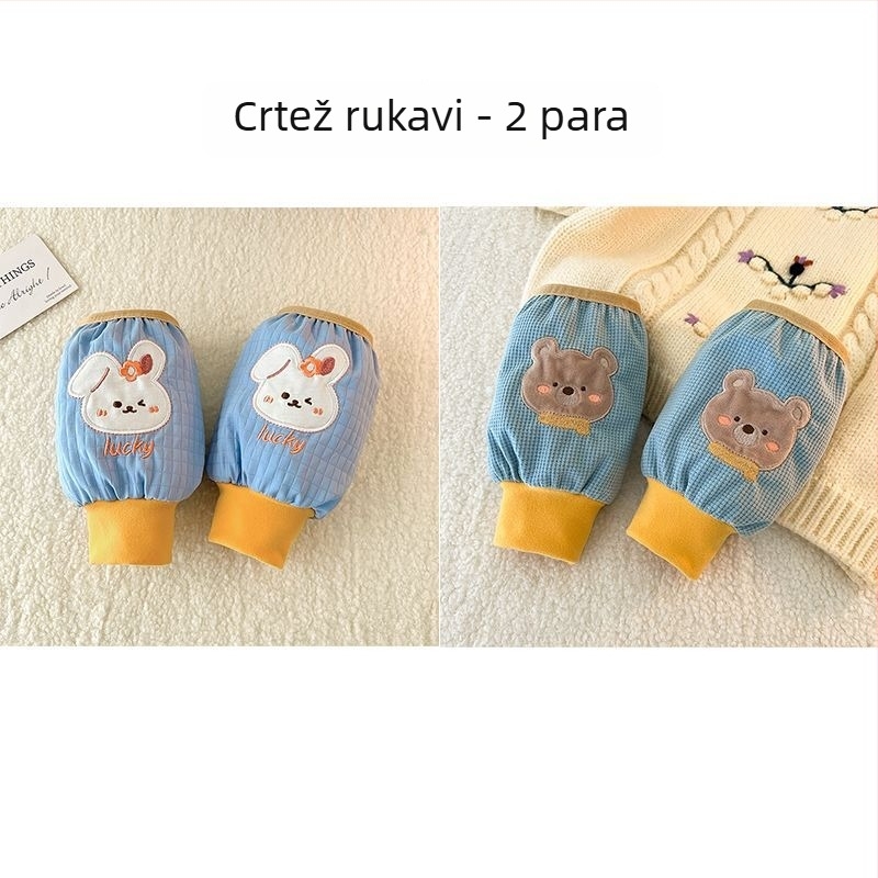 Dječji velurovi zaštitnici rukava, jednobojni, topli, unisex, za uzrast 3–8 godina, proljeće, originalni dizajn