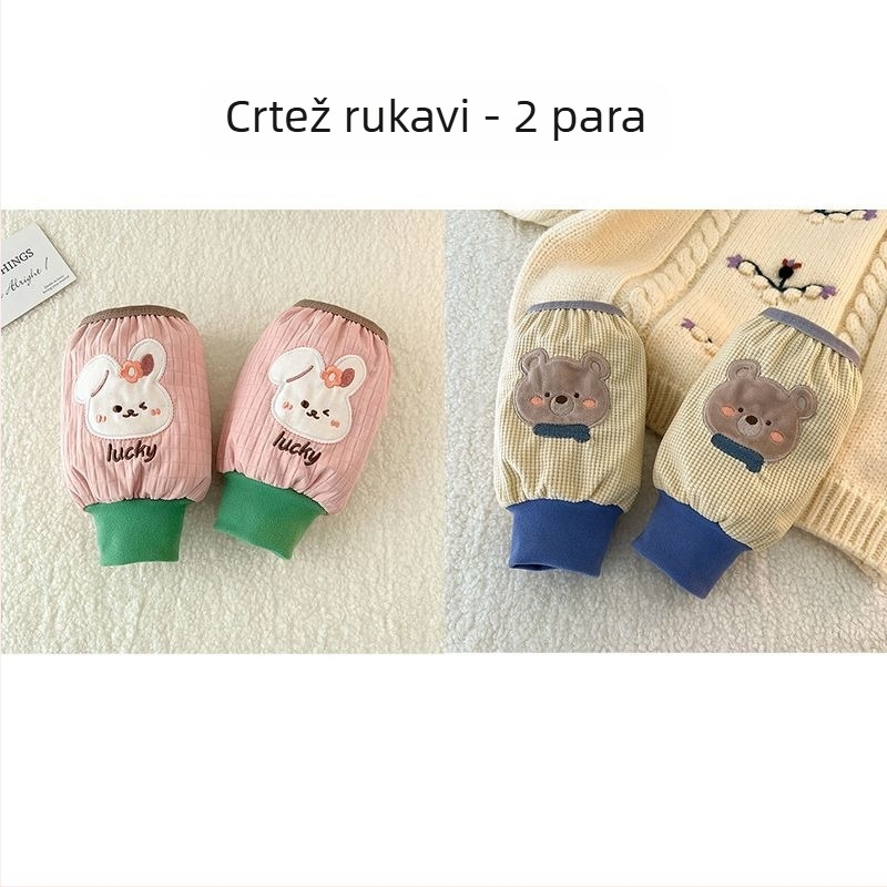 Dječji velurovi zaštitnici rukava, jednobojni, topli, unisex, za uzrast 3–8 godina, proljeće, originalni dizajn