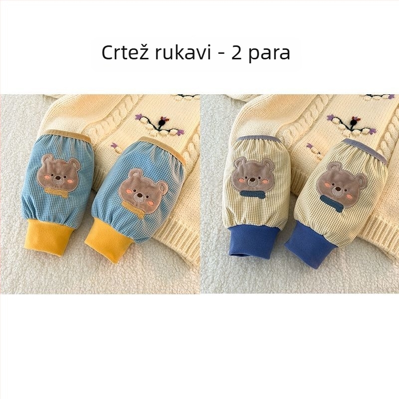 Dječji velurovi zaštitnici rukava, jednobojni, topli, unisex, za uzrast 3–8 godina, proljeće, originalni dizajn
