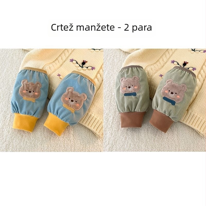 Dječji velurovi zaštitnici rukava, jednobojni, topli, unisex, za uzrast 3–8 godina, proljeće, originalni dizajn