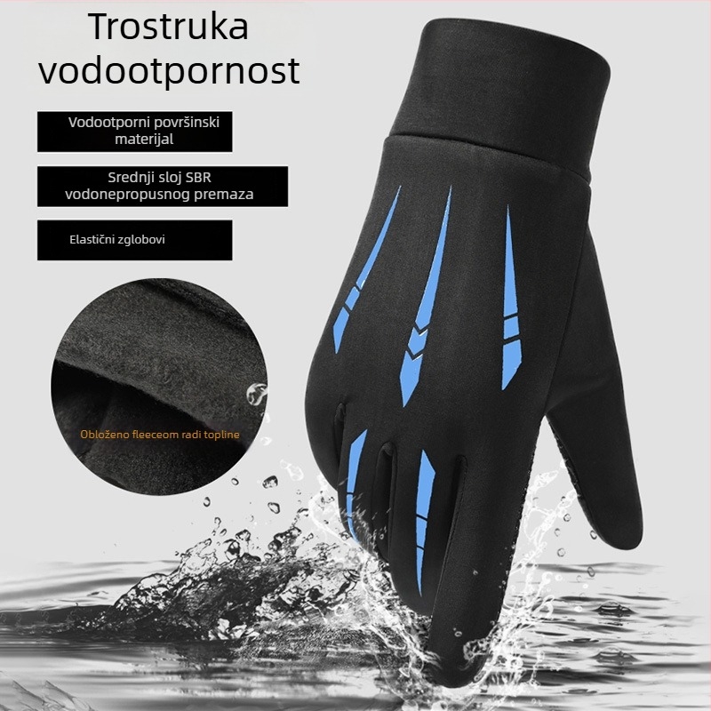 Rukavice za vožnju biciklom - unisex, odrasli, materijal: svila s floralnim uzorkom, uzorak 69850, proljetno vrijeme