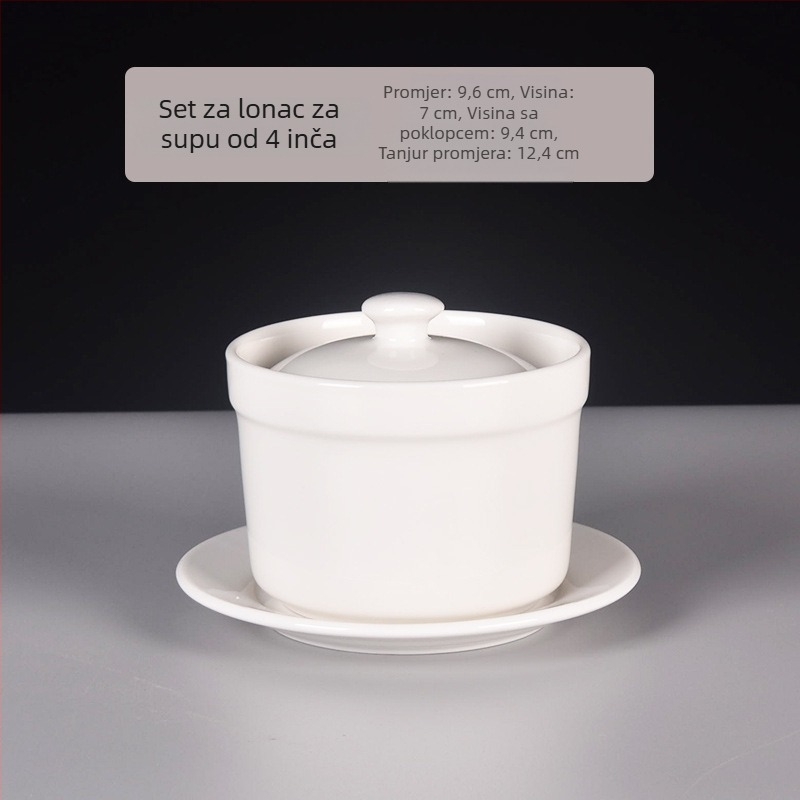 Porcelanska zdjela, moderni minimalistički stil, pogodna za mikrovalnu pećnicu, površina s podglazurnom bojom, mogućnost prilagođavanja
