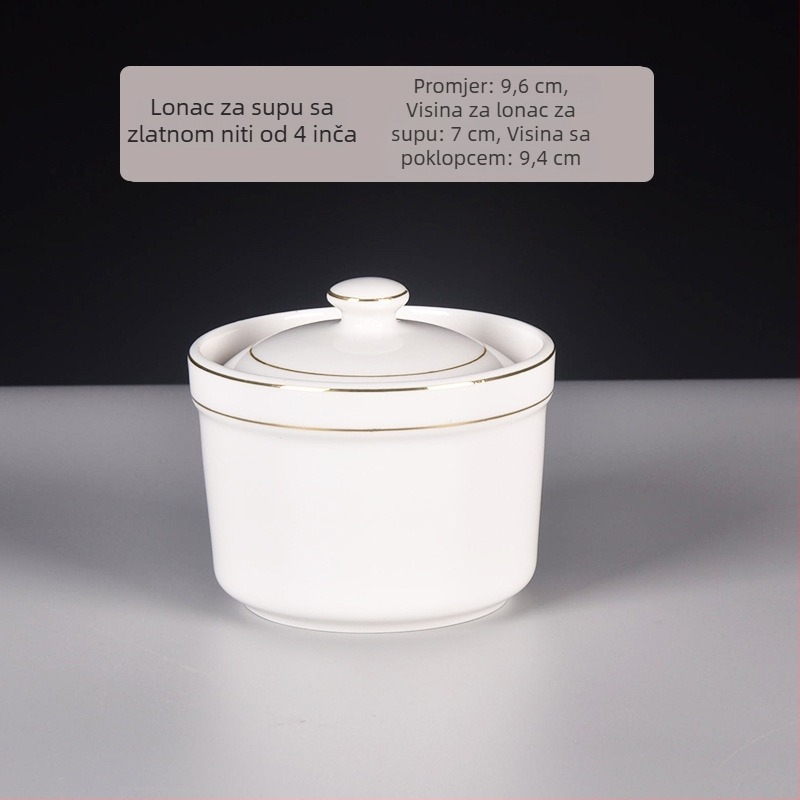 Porcelanska zdjela, moderni minimalistički stil, pogodna za mikrovalnu pećnicu, površina s podglazurnom bojom, mogućnost prilagođavanja
