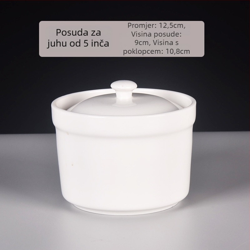 Porcelanska zdjela, moderni minimalistički stil, pogodna za mikrovalnu pećnicu, površina s podglazurnom bojom, mogućnost prilagođavanja