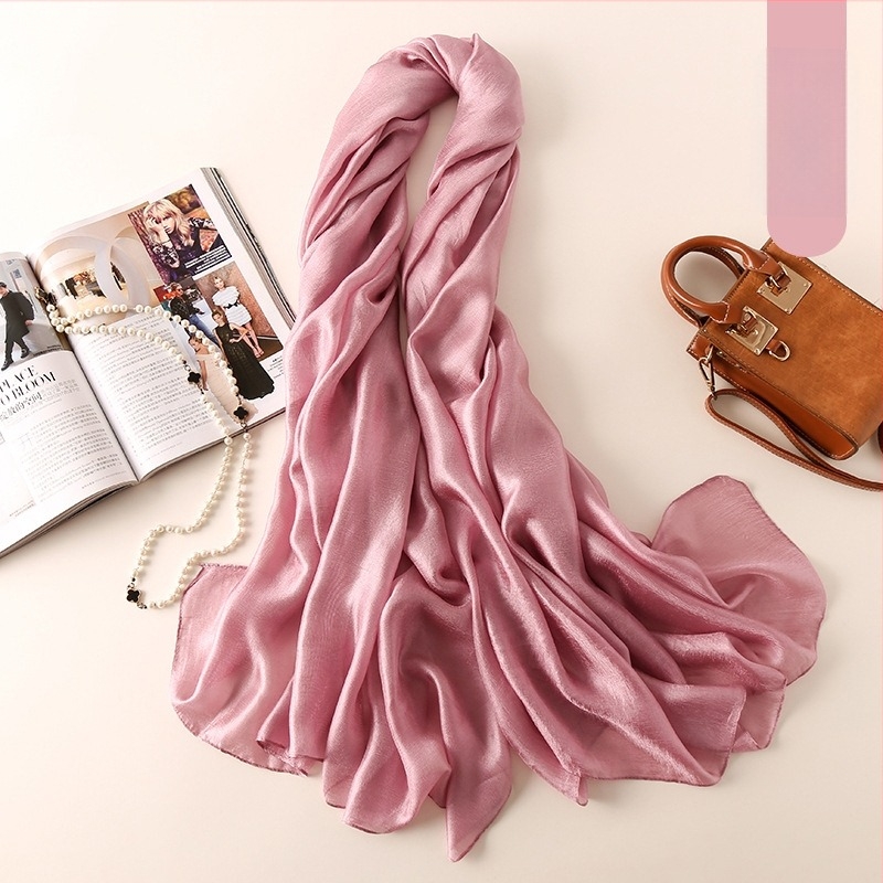 Šal od poliestera, jednofarbeni, lagani ljetni dodatak za žene, elegantan i jednostavan stil (Materijal: Poliester; Sastav: 100% Poliester; Tkanje: Warp knitting; Sezona: Ljeto; Namjena: Žene)